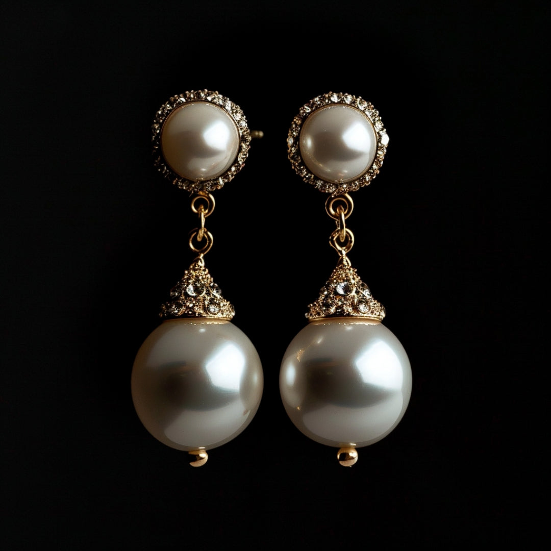 Dangling Pearl Earrings
