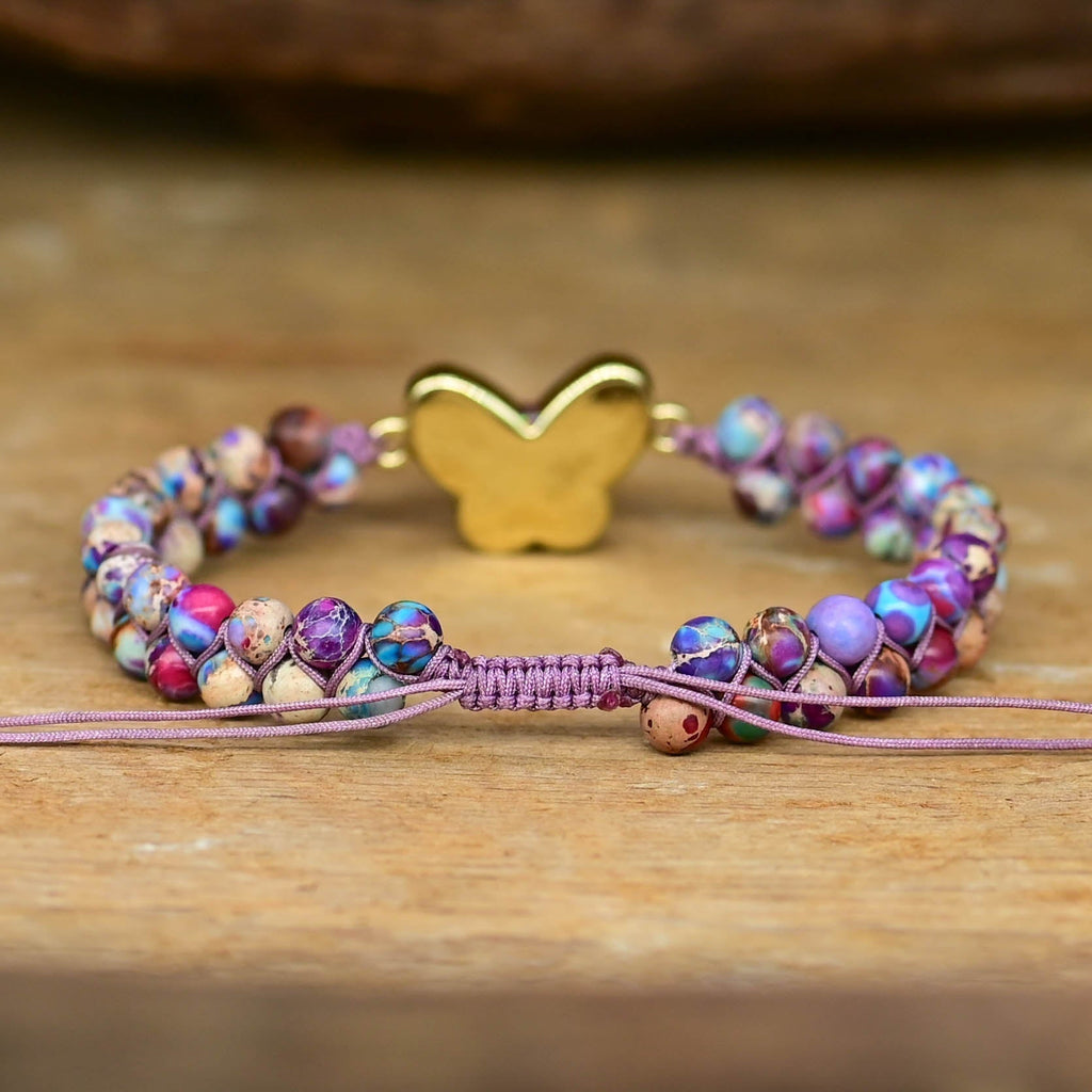VIP | Druzy Purple Opal Butterfly Bracelet