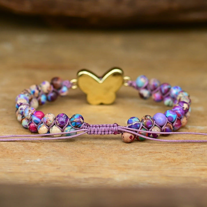 VIP | Druzy Purple Opal Butterfly Bracelet