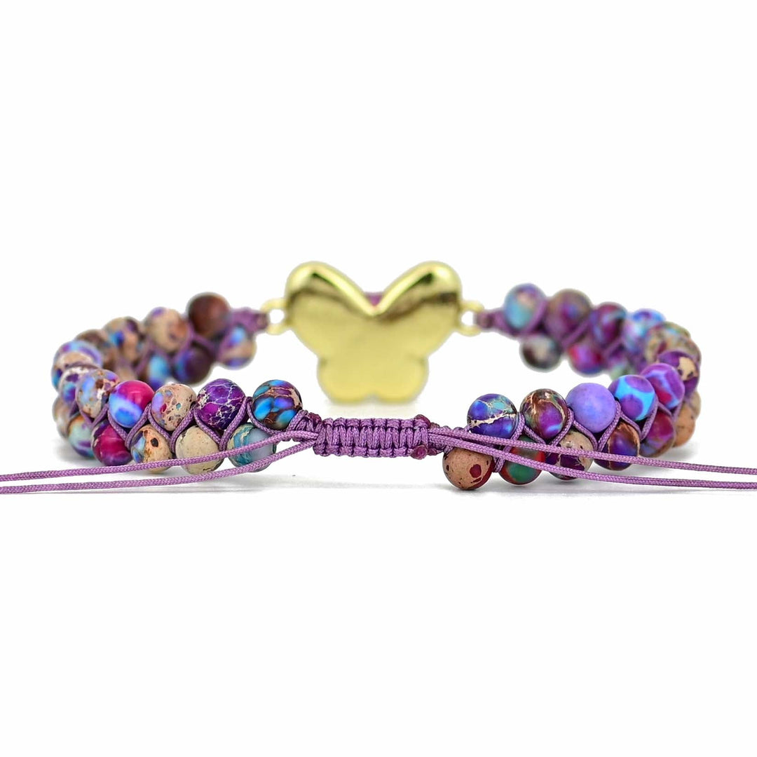 VIP | Druzy Purple Opal Butterfly Bracelet