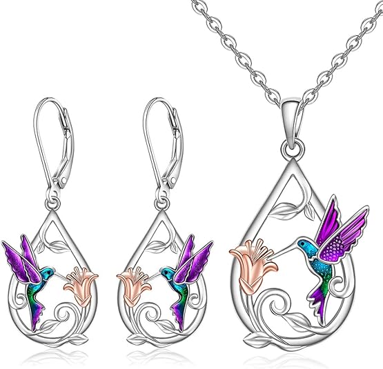 VIP | Beautiful Hummingbird Necklace for Women with Bonus Earrings