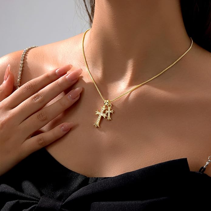 Dual Cross Necklace