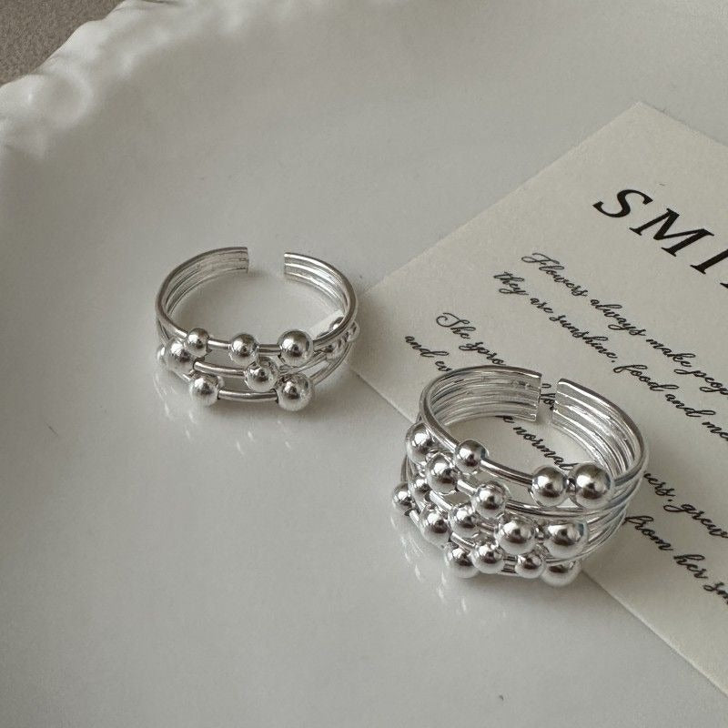 Vintage Silver Plant Shoots Ring