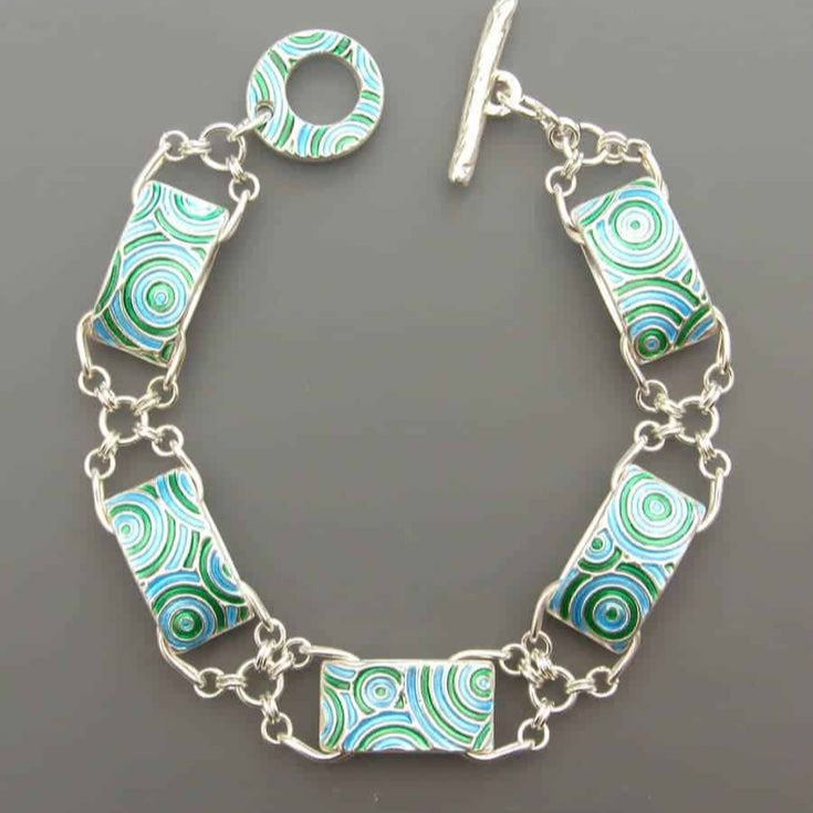 VIP | Vintage Braided Enamel Silver Bracelet