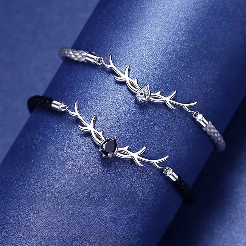 VIP | Deer Horn Heart Bracelet with Zircon