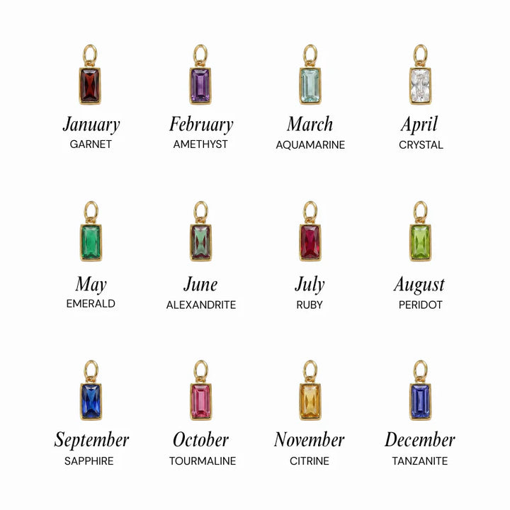 Birthstone Cross Bracelet