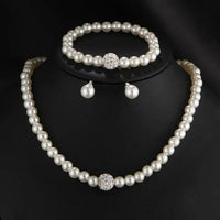 Pearl Beaded Jewelry Set