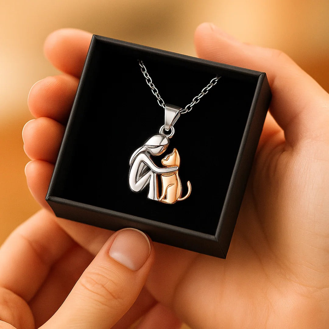 VIP | Cat Hug Pendant Necklace
