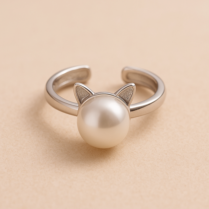 VIP | Beautiful Pearl Cat Necklace with Bonus Earrings + Ring