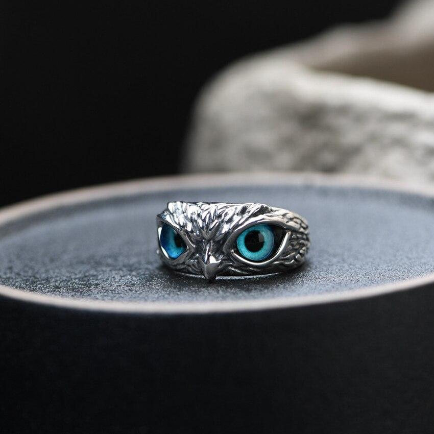 VIP | Owl of Good Luck Adjustable Ring in Silver and Opal