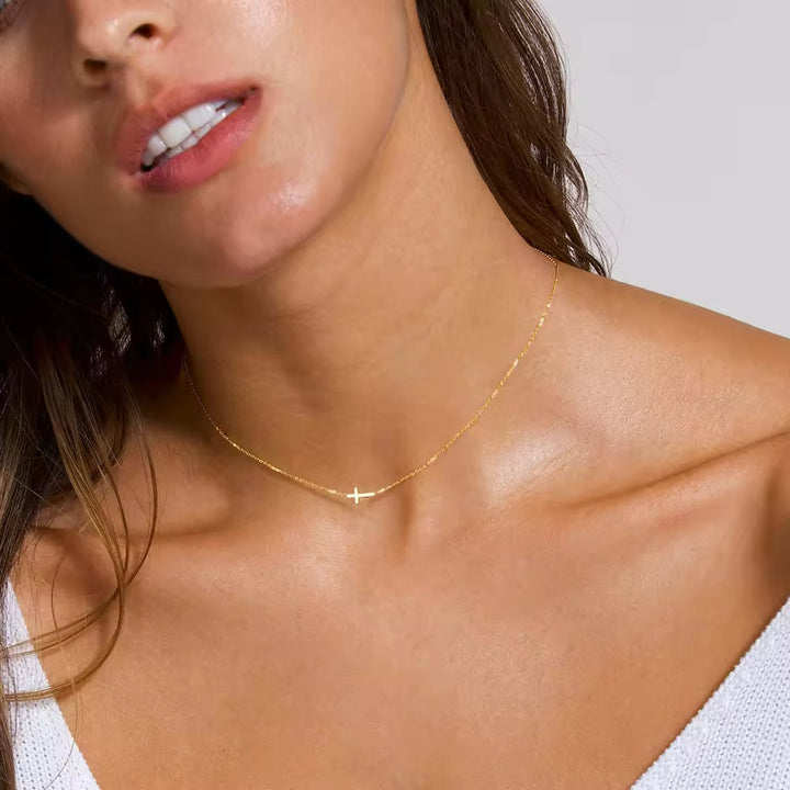 Classic Mini Cross Necklace