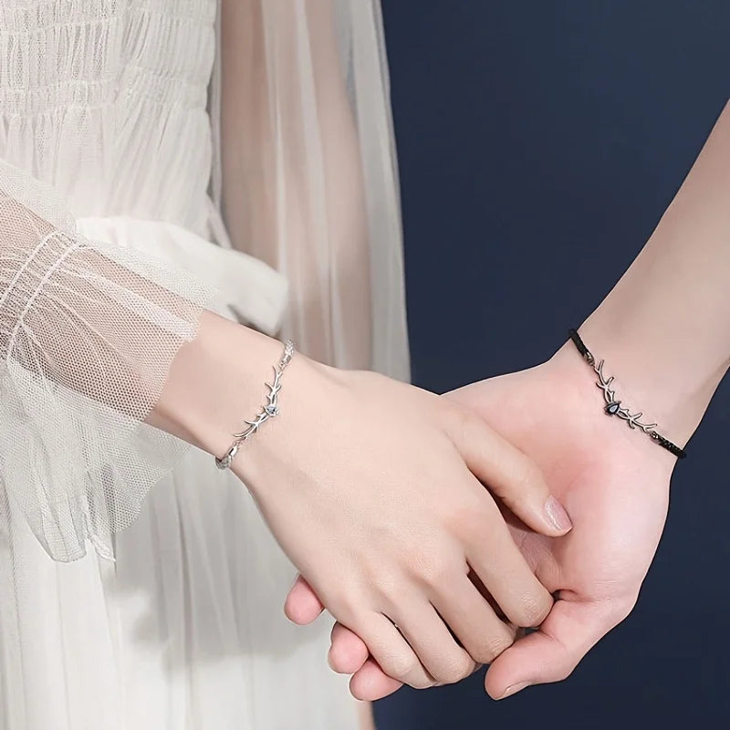 VIP | Deer Horn Heart Bracelet with Zircon