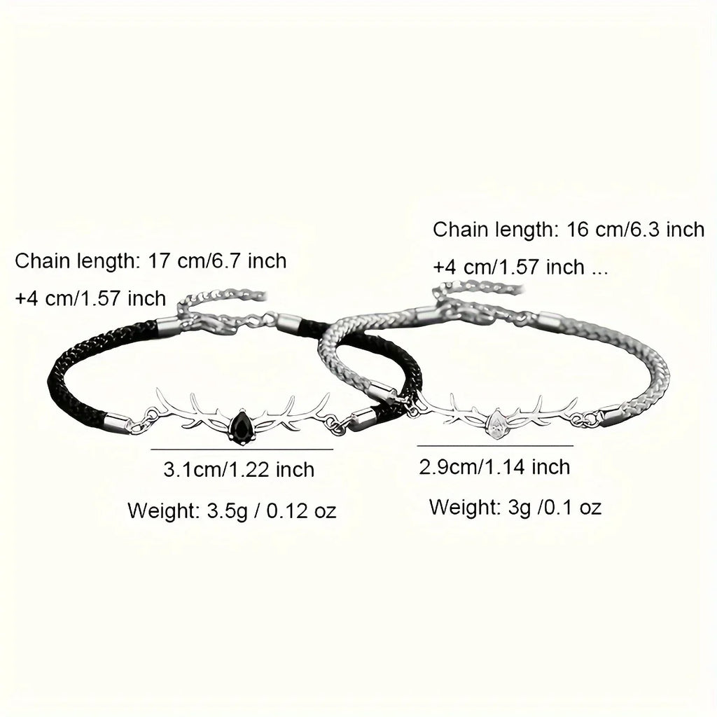 VIP | Deer Horn Heart Bracelet with Zircon