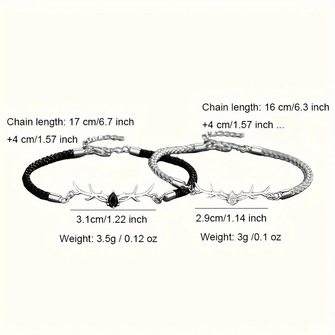 VIP | Deer Horn Heart Bracelet with Zircon