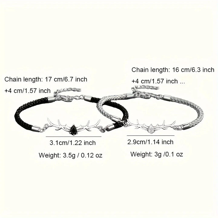 VIP | Deer Horn Heart Bracelet with Zircon