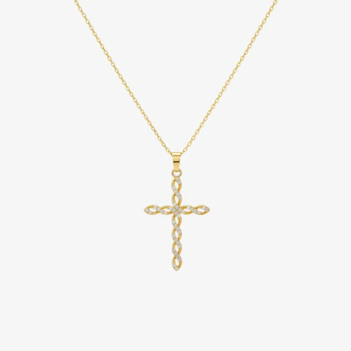 Twirl Cross Necklace