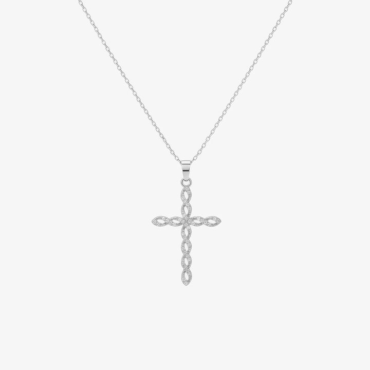 Twirl Cross Necklace