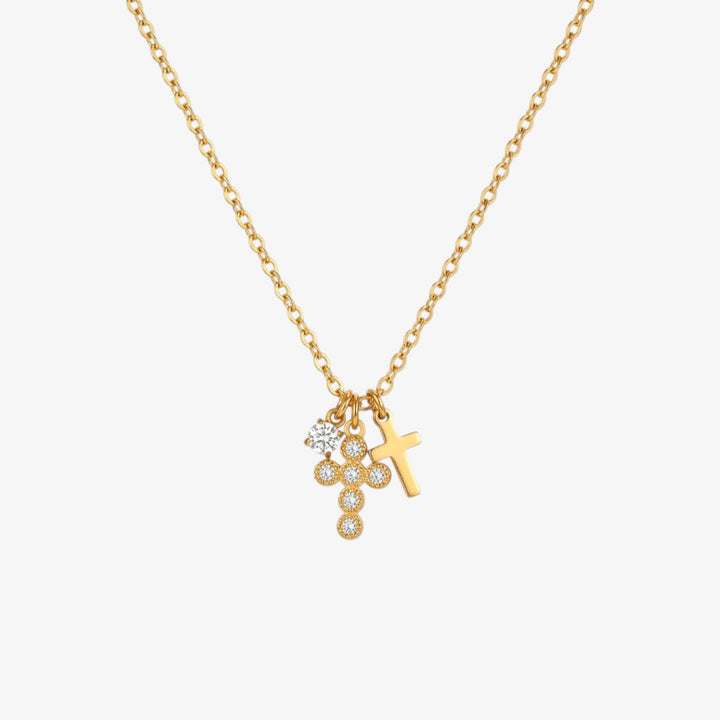 Charm Cross Necklace