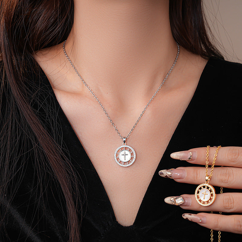 Surrounding Cross Pendant Necklace