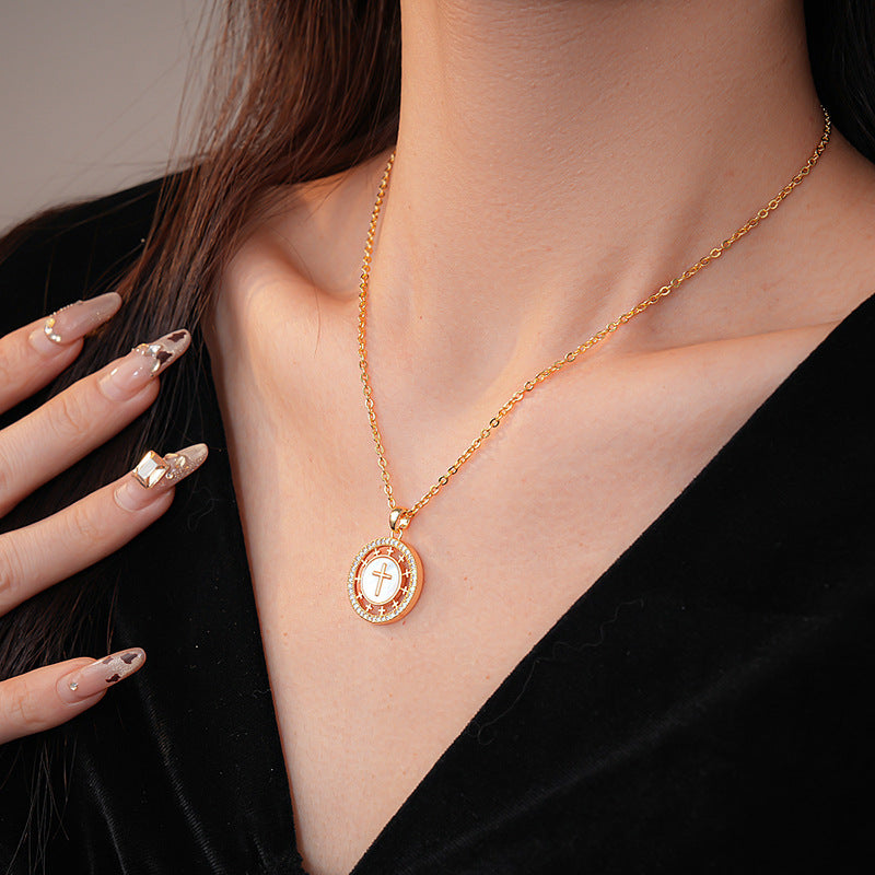 Surrounding Cross Pendant Necklace
