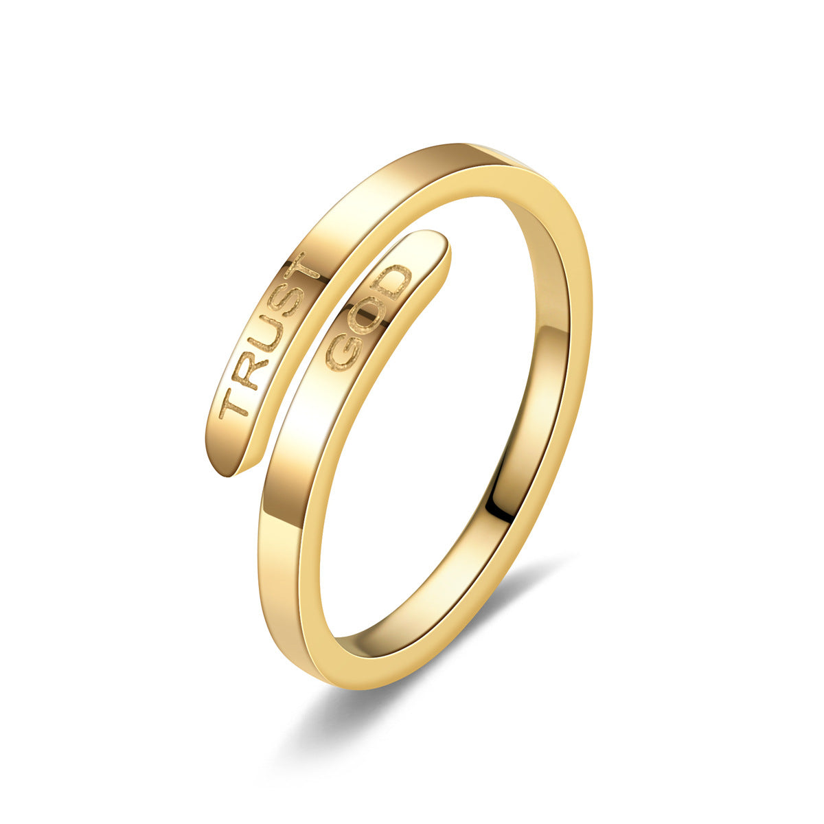 Trust God Adjustable Ring