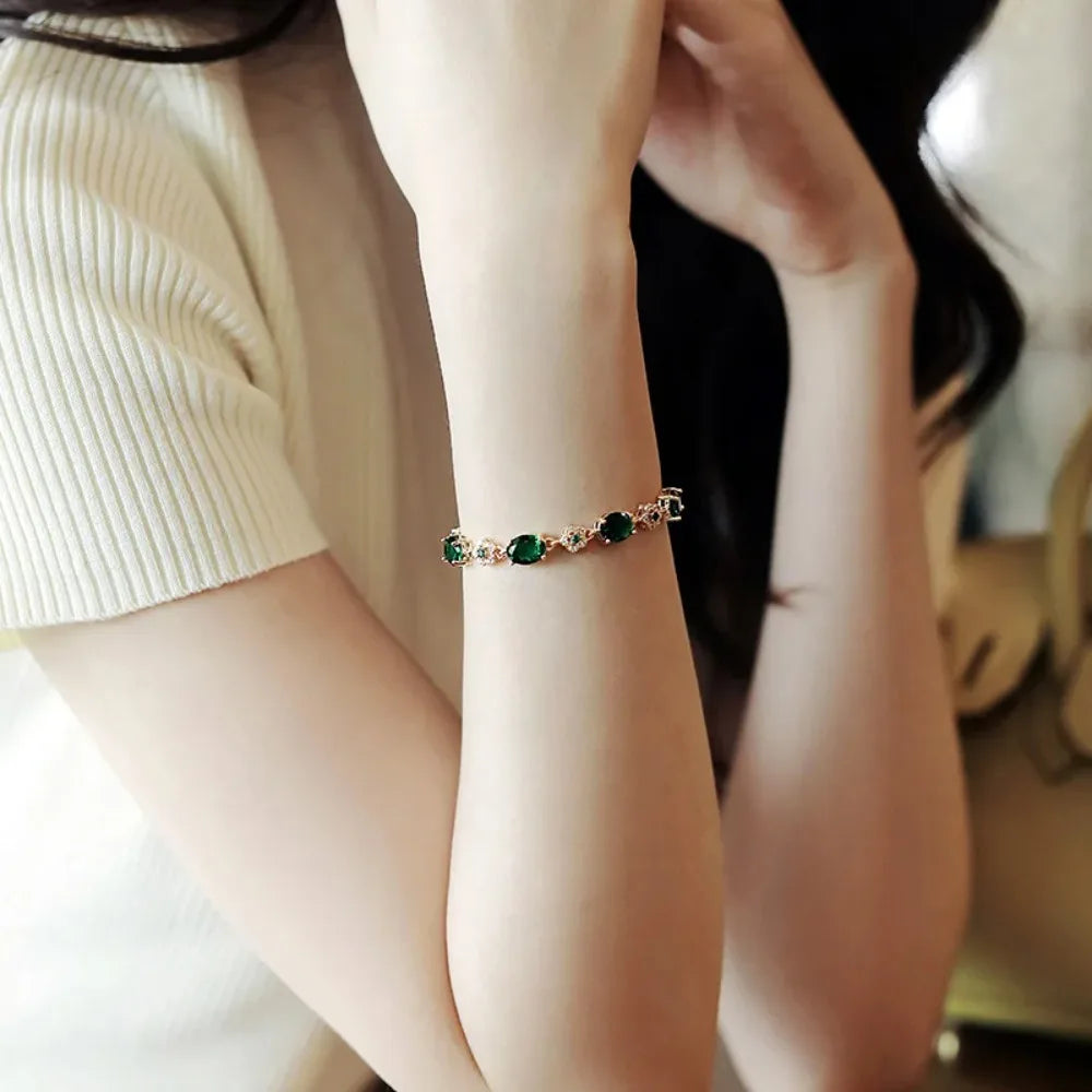 VIP | Enchanted Garden Green Crystal Bracelet