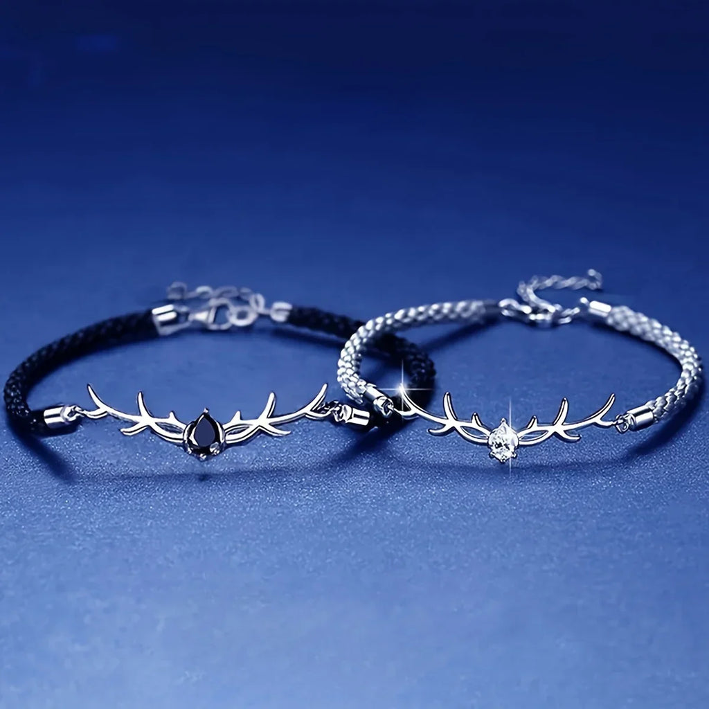 VIP | Deer Horn Heart Bracelet with Zircon