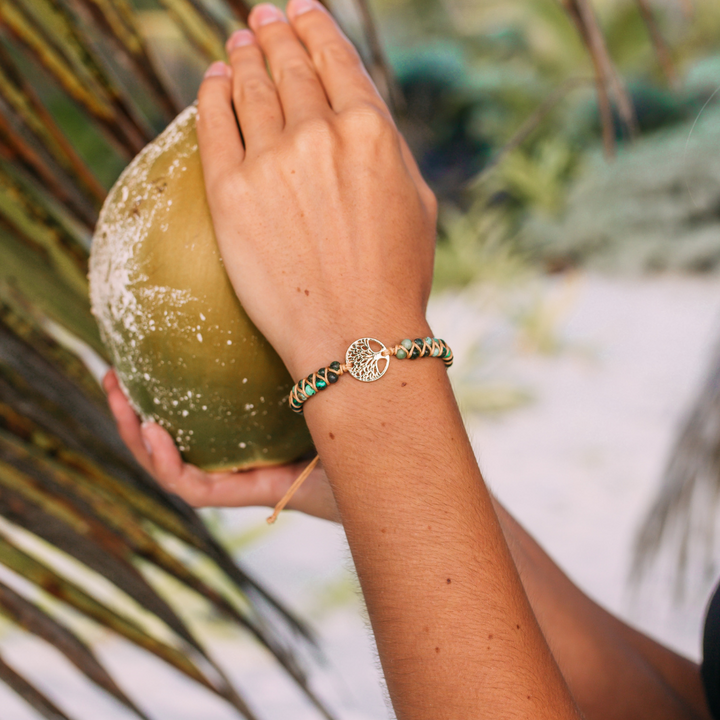 VIP | African Turquoise & Tree of Life Bracelet