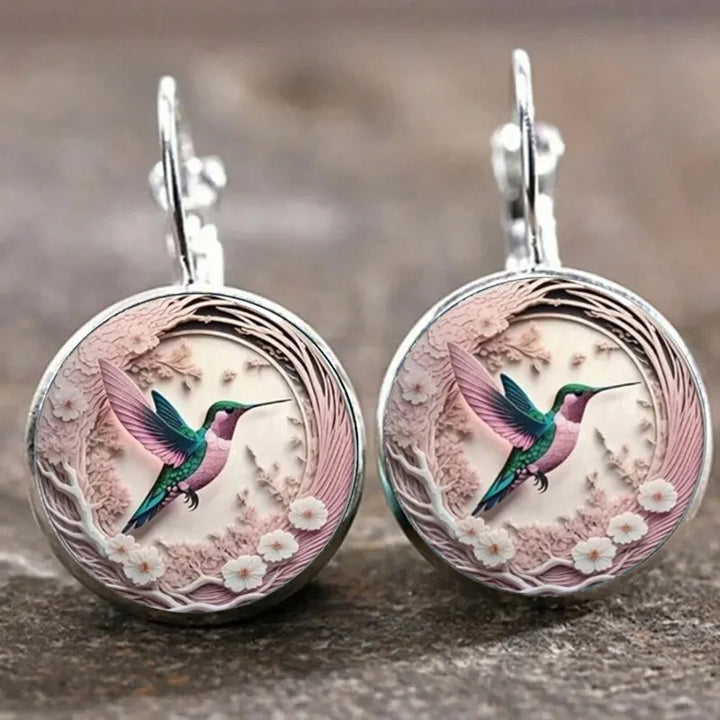 VIP | Hummingbird Glass Dome Pendant Necklace