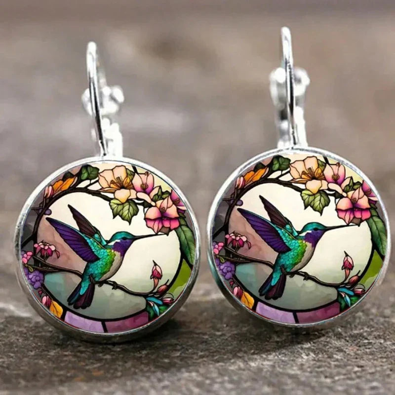 VIP | Hummingbird Glass Dome Pendant Necklace