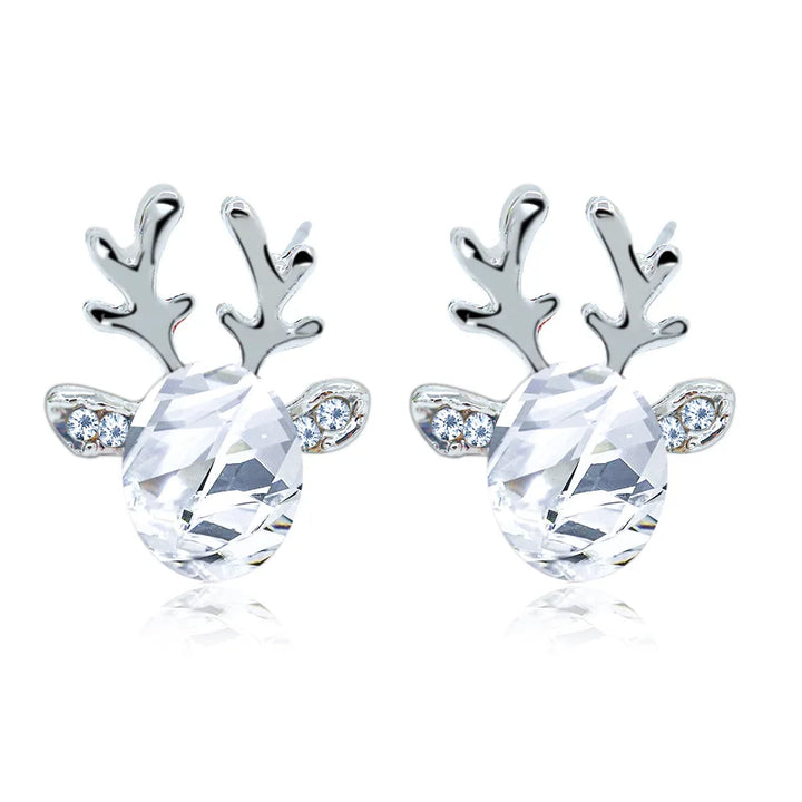 VIP | Festive Reindeer Crystal Stud Earrings
