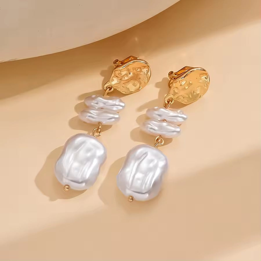 Elegant Baroque Pearl Earrings