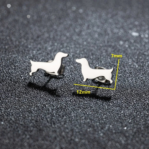 Dachshund Stud Earrings