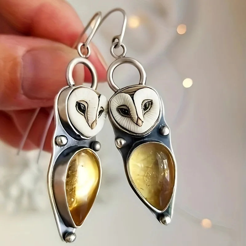 VIP | Boho Owl Drop Earrings - Nickel Free for Sensitive Ears
