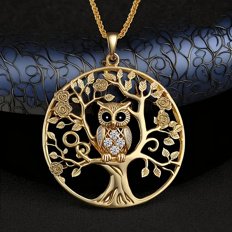 VIP | Golden Owl Tree of Life Necklace
