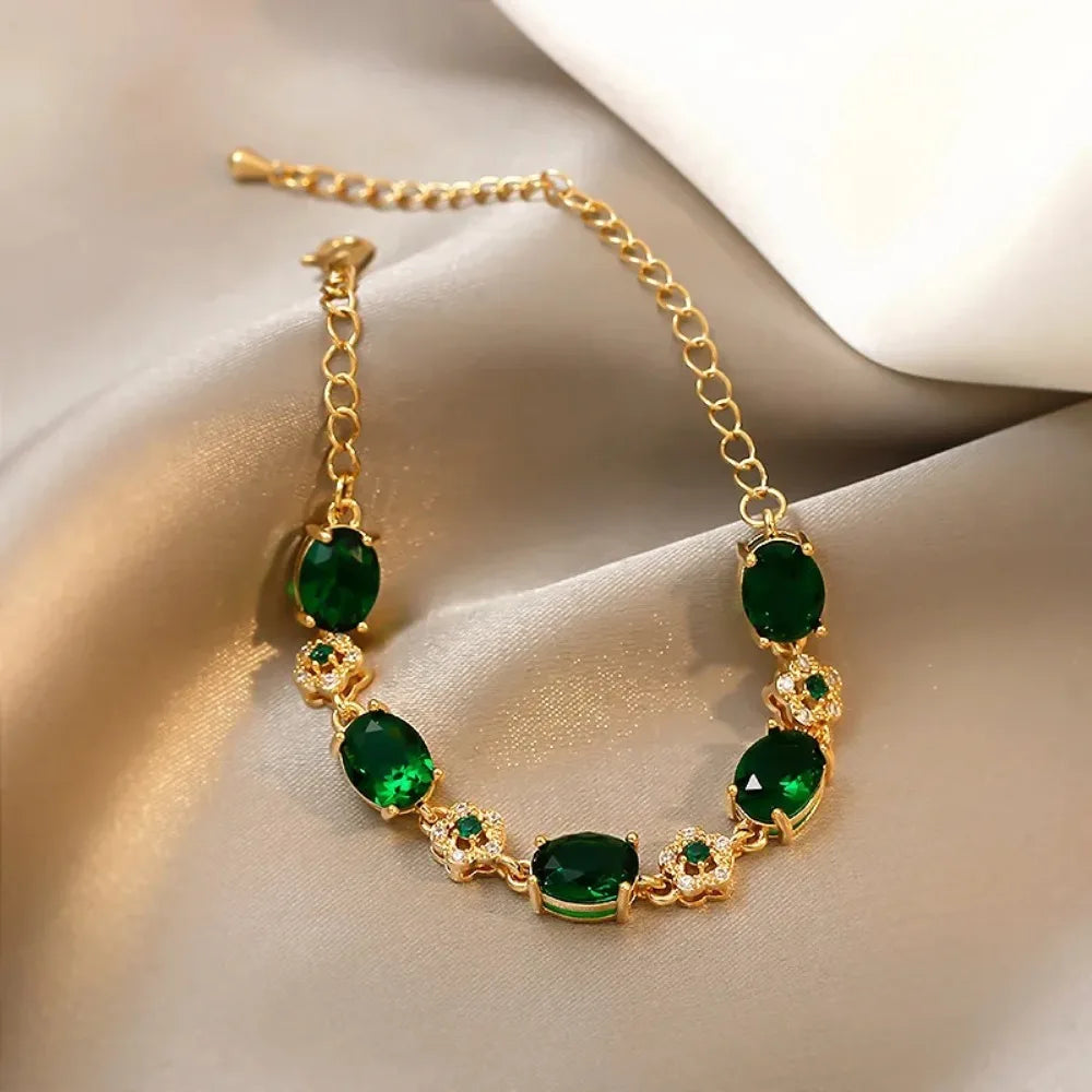 VIP | Enchanted Garden Green Crystal Bracelet