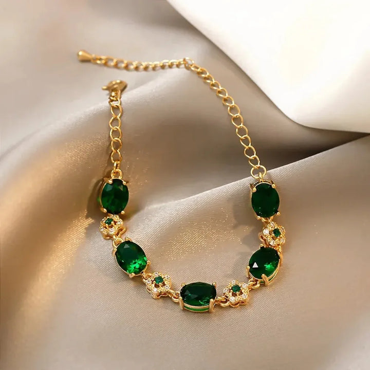 VIP | Enchanted Garden Green Crystal Bracelet