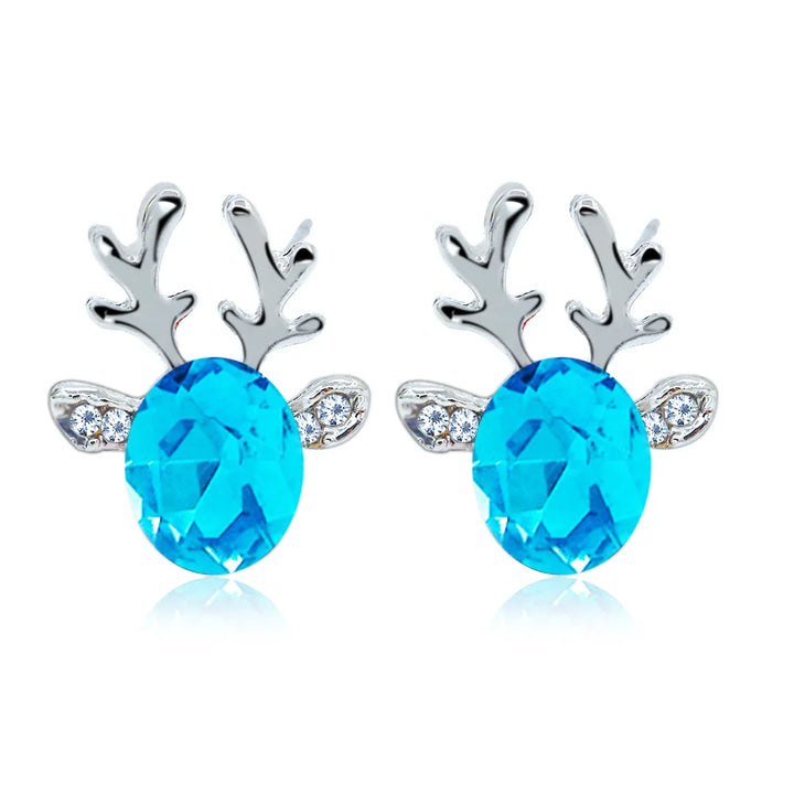 VIP | Festive Reindeer Crystal Stud Earrings