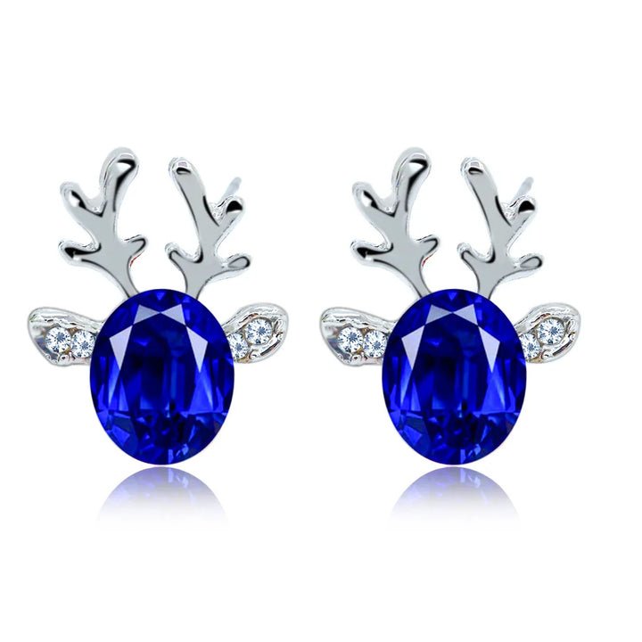 VIP | Festive Reindeer Crystal Stud Earrings