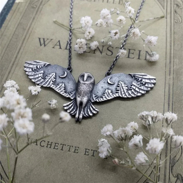 VIP | Vintage Owl Moon Necklace