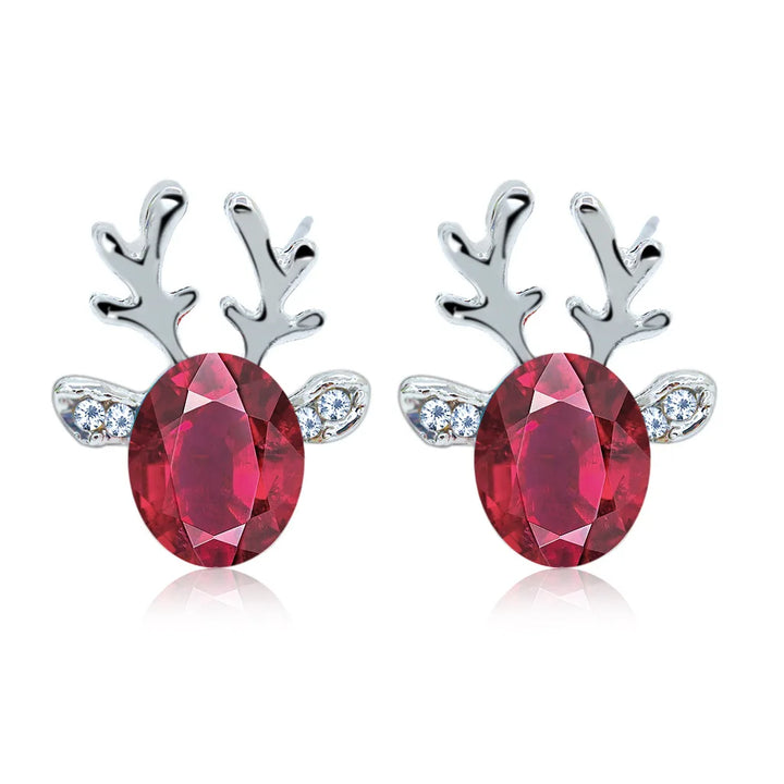 VIP | Festive Reindeer Crystal Stud Earrings