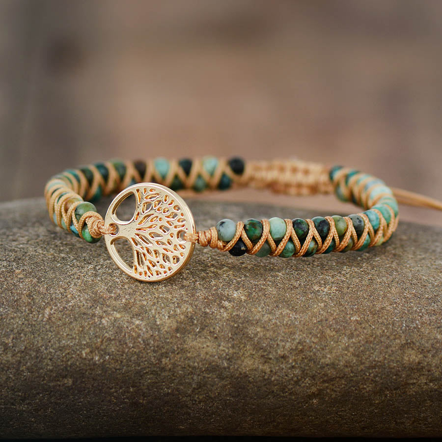 VIP | African Turquoise & Tree of Life Bracelet