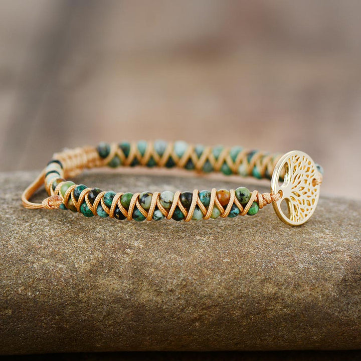 VIP | African Turquoise & Tree of Life Bracelet