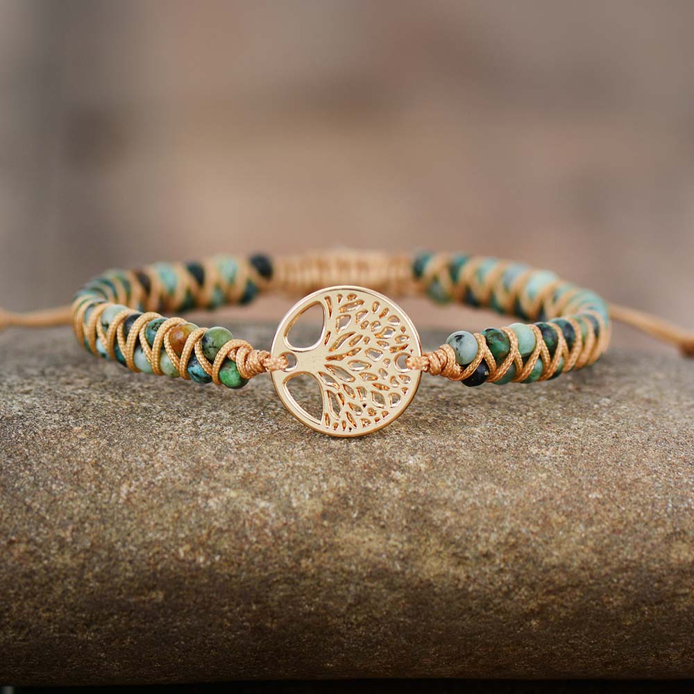VIP | African Turquoise & Tree of Life Bracelet