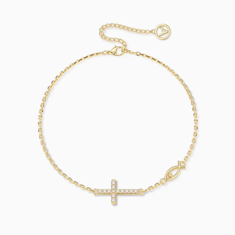 Blessed Cross & Fish Bracelet