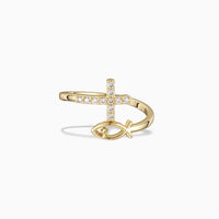 Blessed Cross & Fish Ring