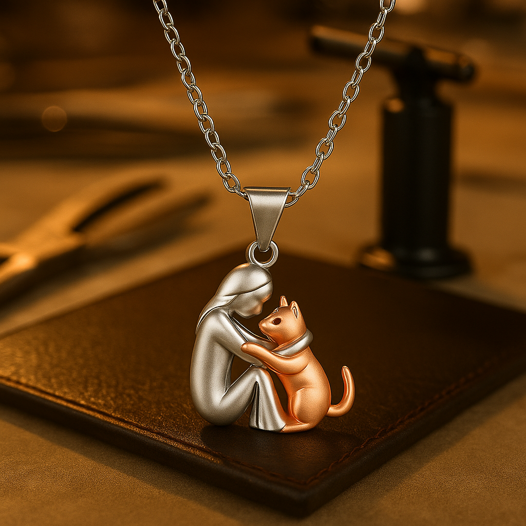 VIP | Cat Hug Pendant Necklace
