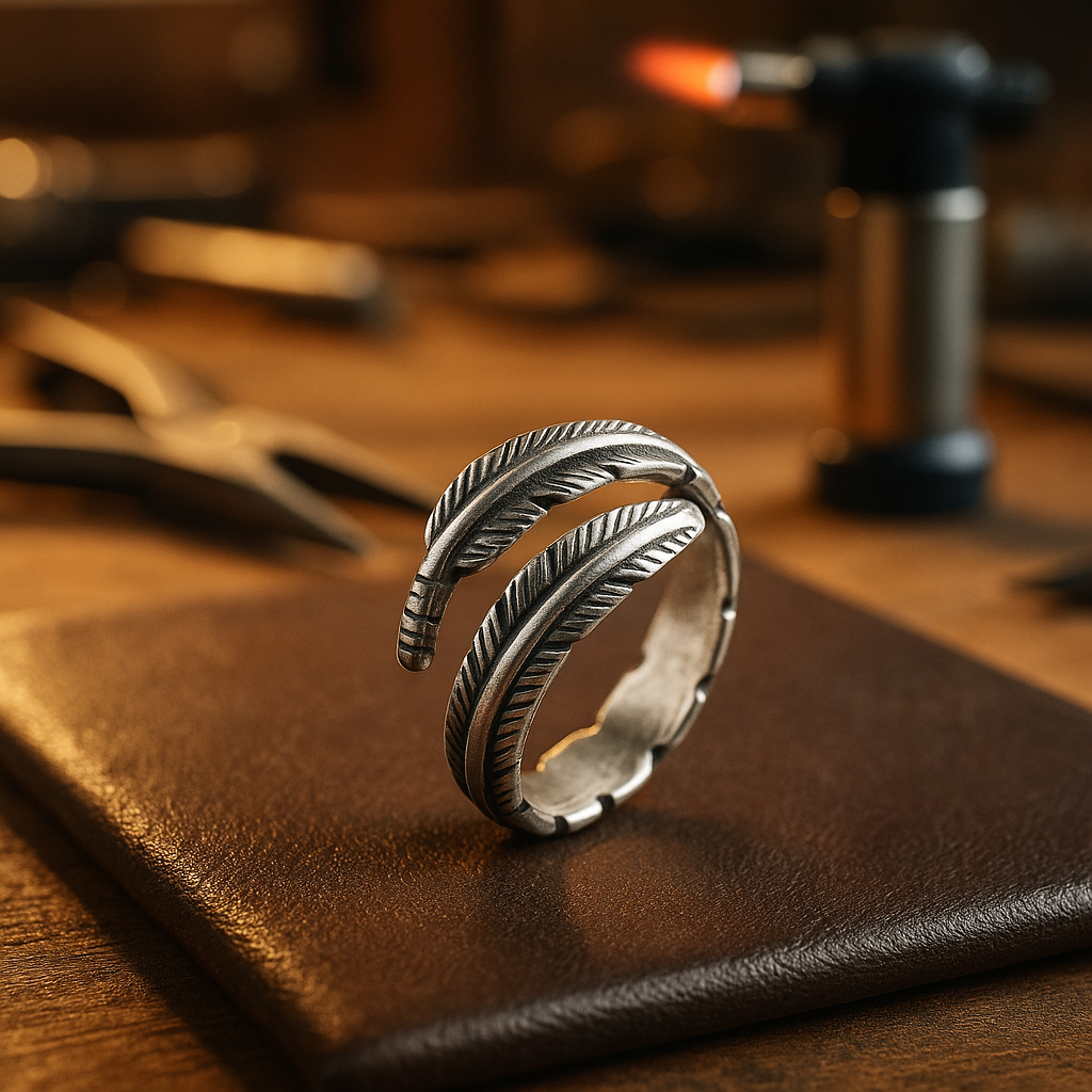 VIP | Feather From An Angel - Adjustable Memorial Ring