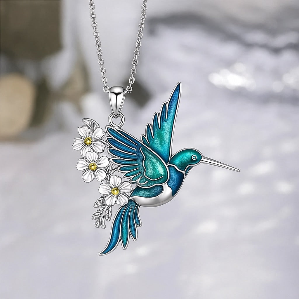 VIP | Beautiful Hummingbird Necklace with Bonus Earrings