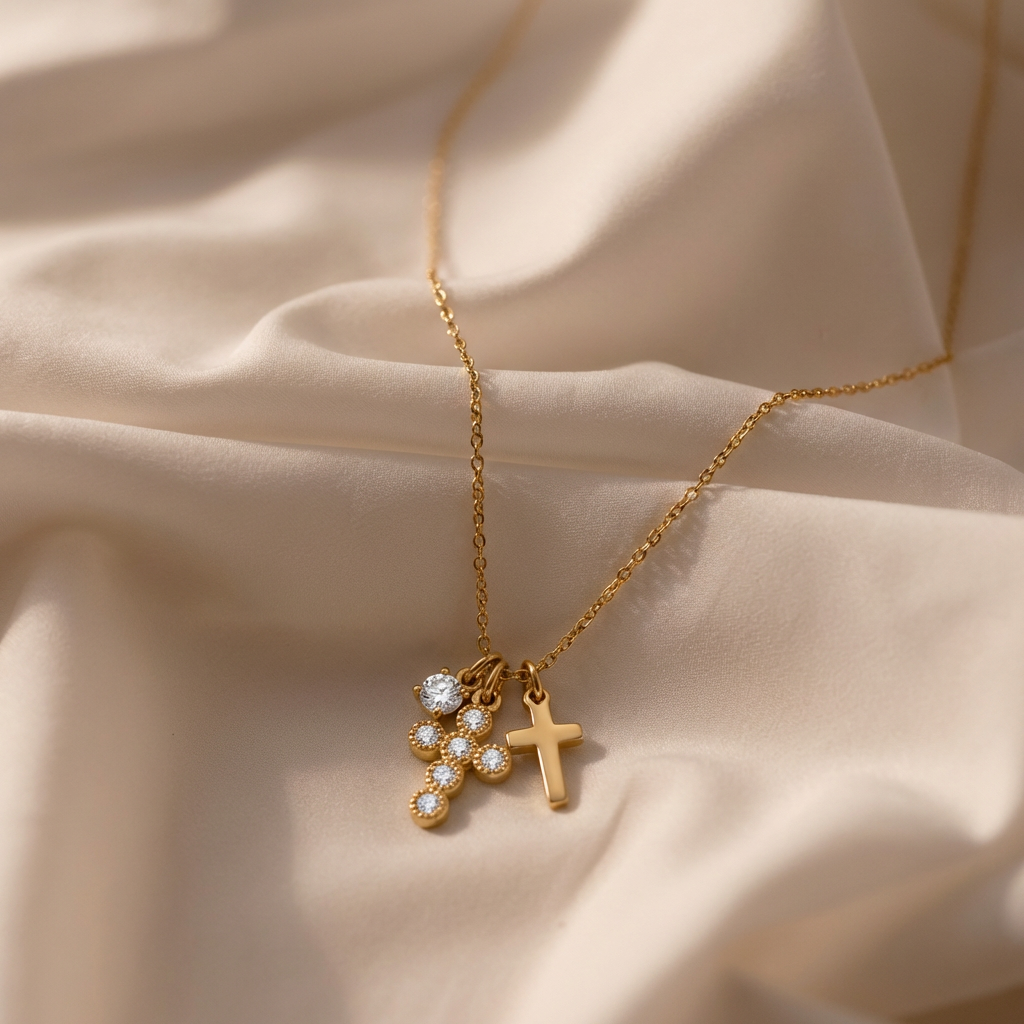 Charm Cross Necklace